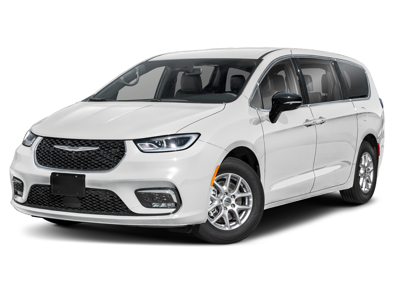 2026 Chrysler Pacifica Select AWD in Bright White Clearcoat — front three-quarter view