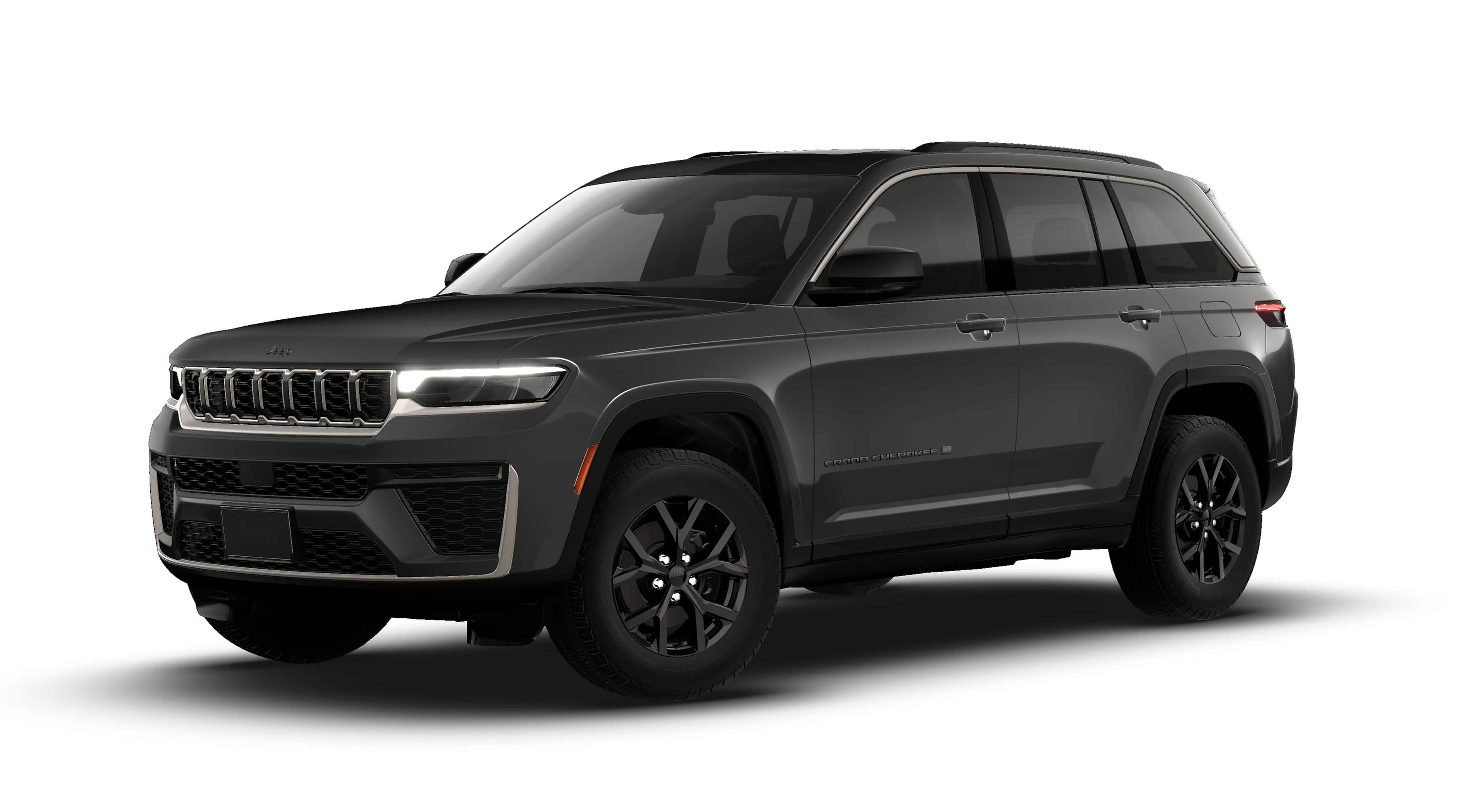 2026 Jeep Grand Cherokee GRAND CHEROKEE LAREDO ALTITUDE 4X4 in Baltic Gray Metallic Clear-Coat Exterior Paint — front three-quarter view