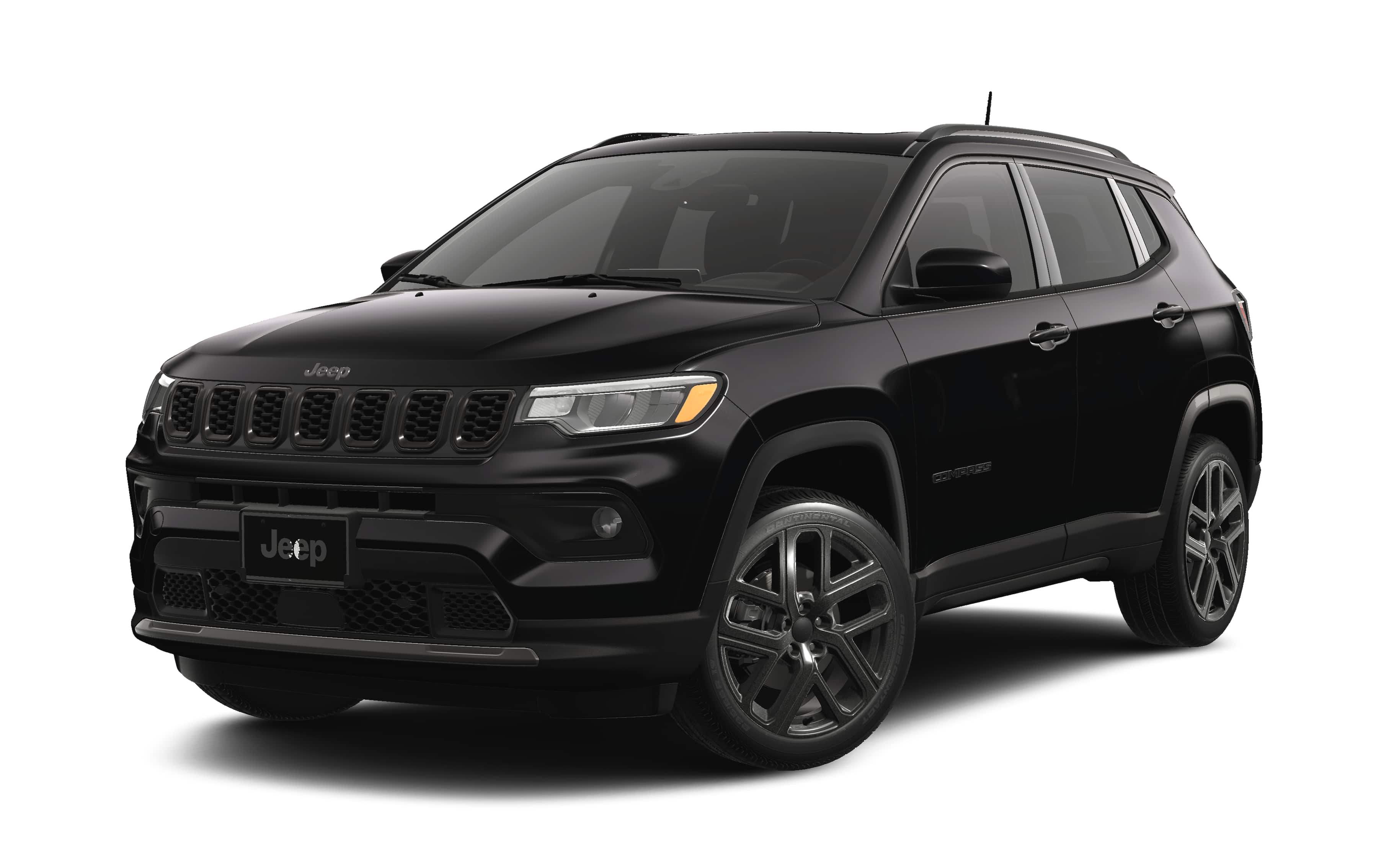 2026 Jeep Compass COMPASS LIMITED ALTITUDE 4X4 in Diamond Black Crystal Pearl-Coat Exterior Paint — front three-quarter view