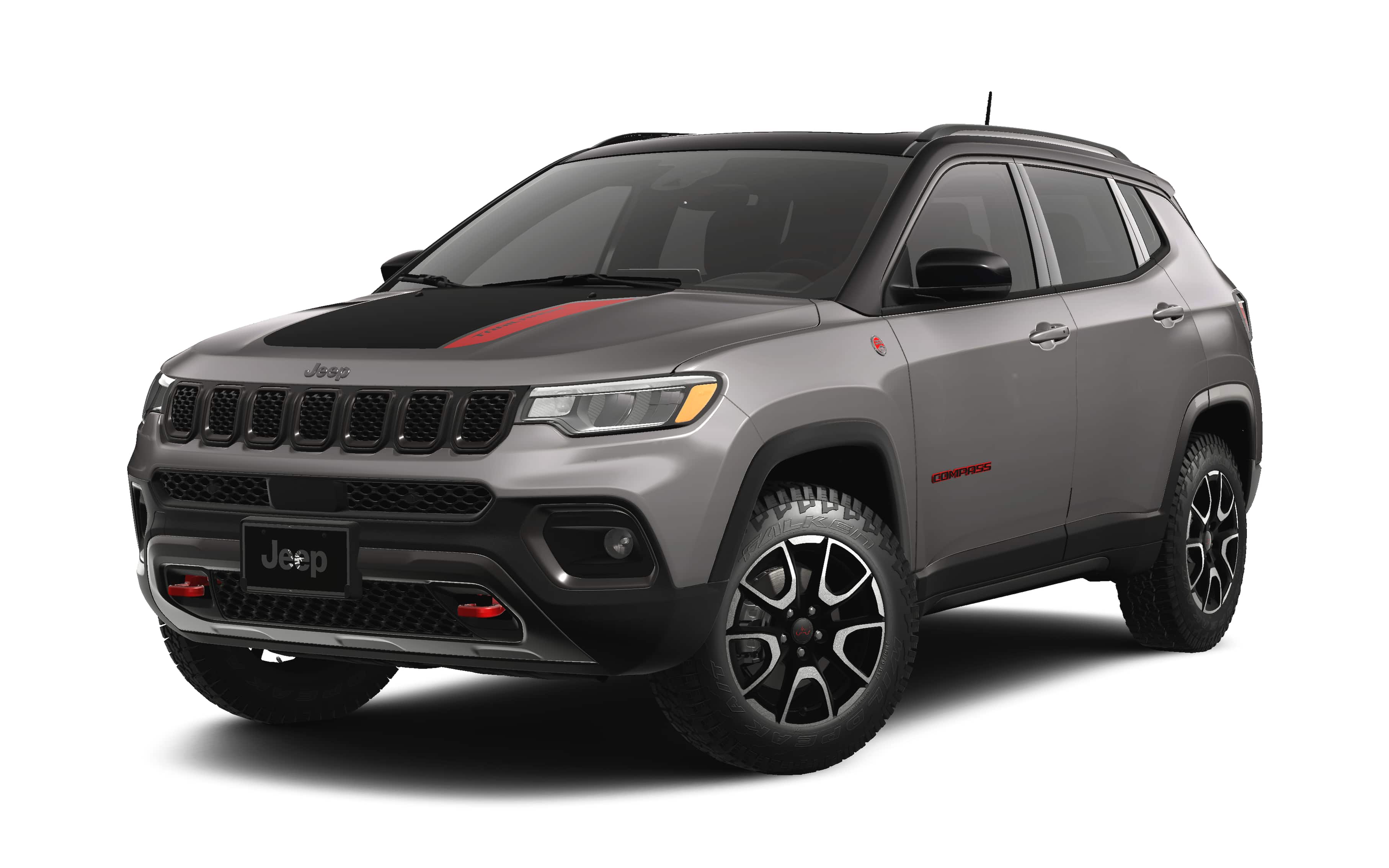 2026 Jeep Compass COMPASS TRAILHAWK 4X4 in Sting-Gray Clearcoat — front three-quarter view