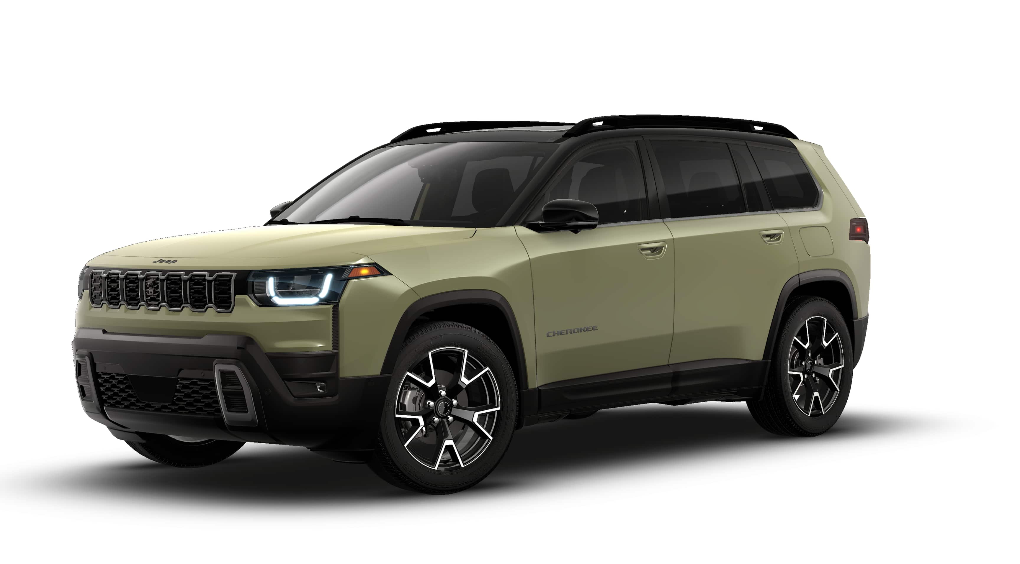 2026 Jeep Cherokee CHEROKEE OVERLAND 4X4 in 41 Exterior Paint — front three-quarter view